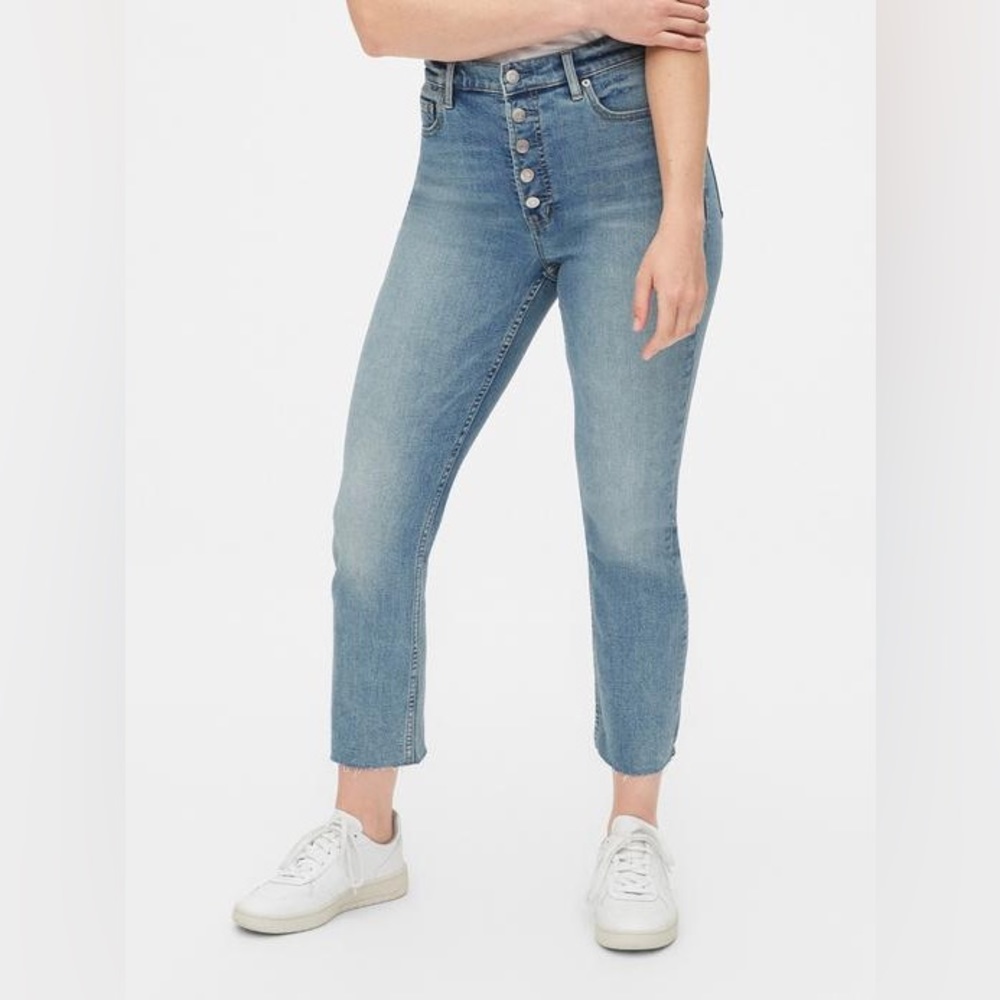 GAP High Rise Button‎ Fly Cigarette Jeans